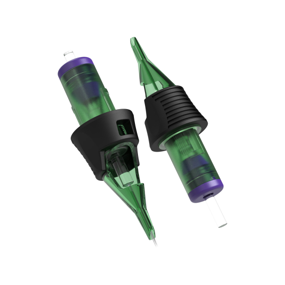 Box of 20 Ghost HEX Needle Cartridges - Round Liner Long Taper