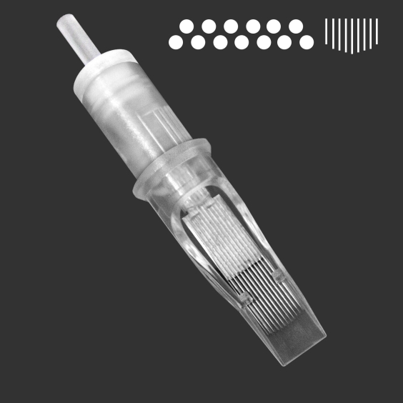 Confezione da 20 cartucce Magic Moon 0,25MM Soft Edge Magnum Long Taper