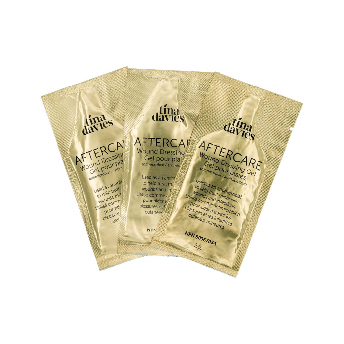 Scatola da 10 ustine di gel curativo Tina Davies Aftercare Healing gel (5g)