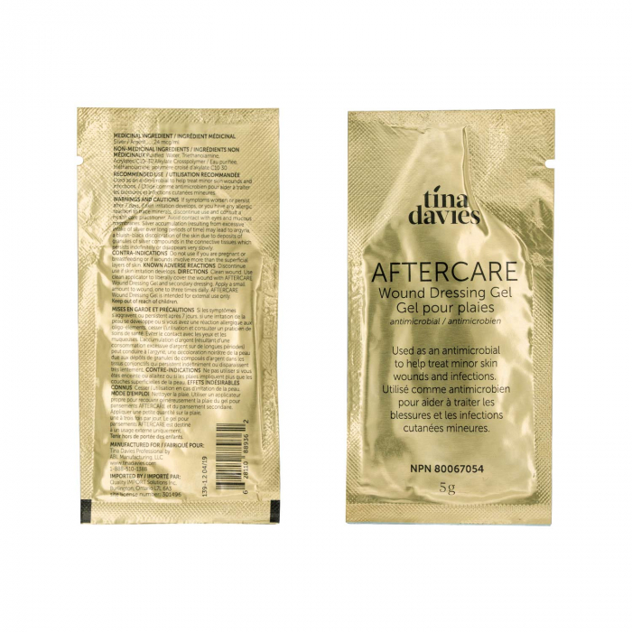 Scatola da 10 ustine di gel curativo Tina Davies Aftercare Healing gel (5g)