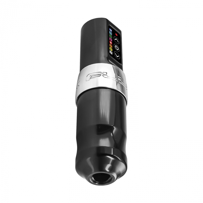 Macchina per tatuaggi wireless FK Irons Spektra Flux con PowerBolt aggiuntivo - Cromato