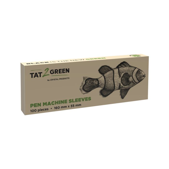 Confezione da 100 Tat2Green - Coperture Nere per Macchine a Penna