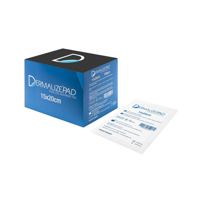Dermalize Pad - Tamponi assorbenti sterilizzati - Scatola da 100