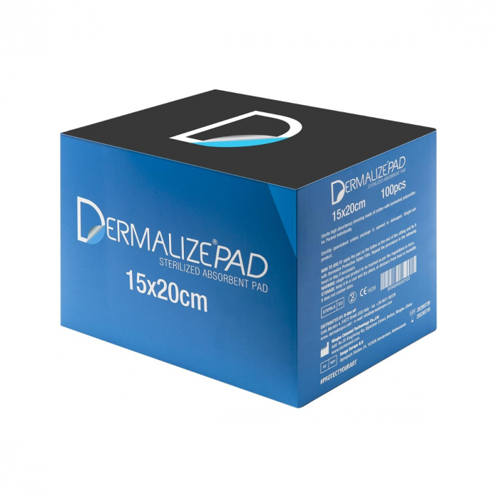 Dermalize Pad - Tamponi assorbenti sterilizzati - Scatola da 100