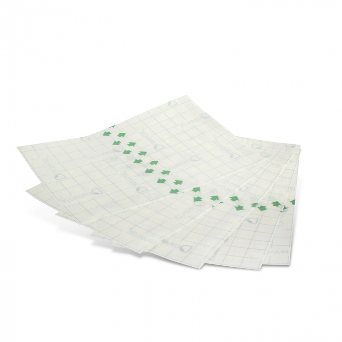 Pack of 5 Pre-Cut Sheets of Dermalize Pro - Protective Tattoo Film - 15 x 10cm