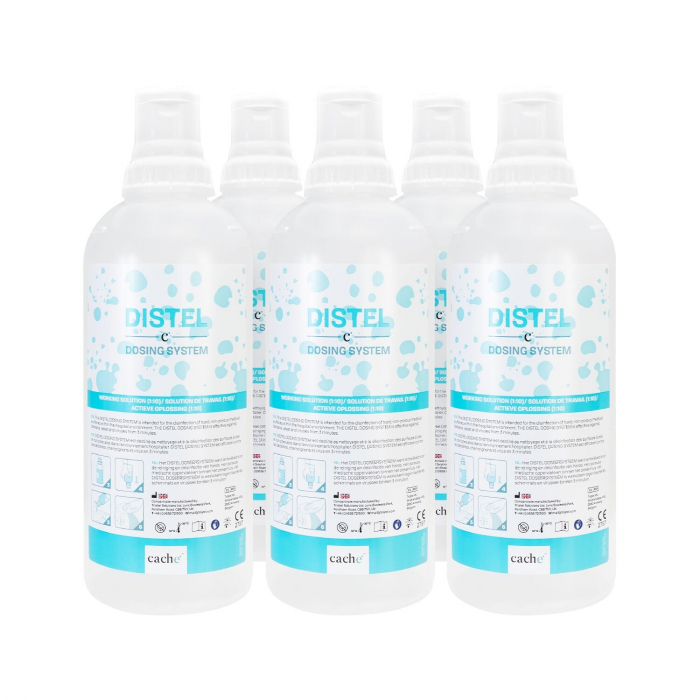 Distel Sistema di Dosaggio di bottiglie vuote (6x 1L)