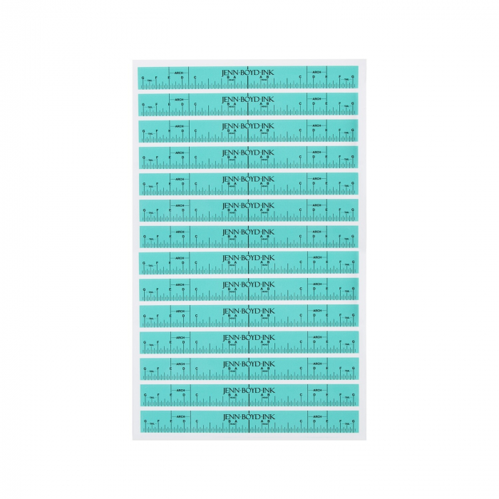 Confezione da 2 fogli Jenn Boyd Ink - Righelli Per Sopracciglia (28 Brow Rulers)
