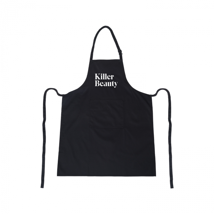 Grembiule Killer Beauty con tasca - Nero