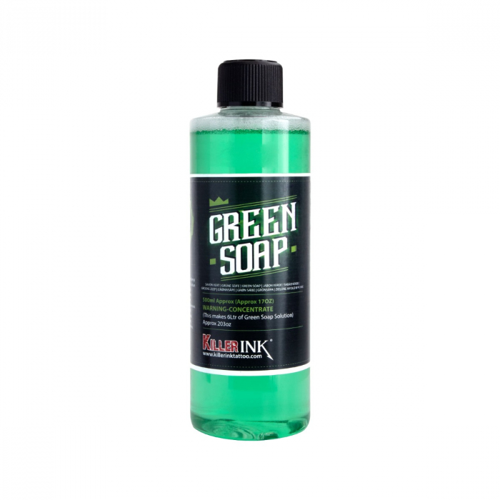 Flacone da 500 ml di sapone verde concentrato Killer Ink