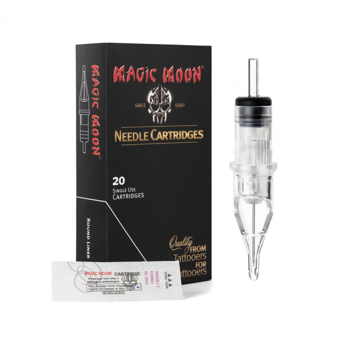 Confezione da 20 cartucce Magic Moon 0,25MM Round Liner Long Taper