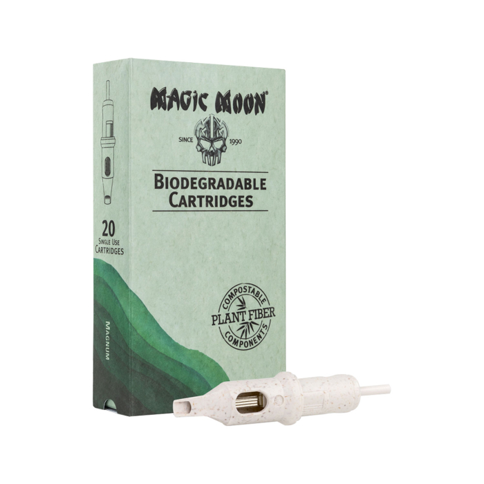 Confezione da 20 cartucce biodegradabili Magic Moon 0,35MM Magnum Long Taper