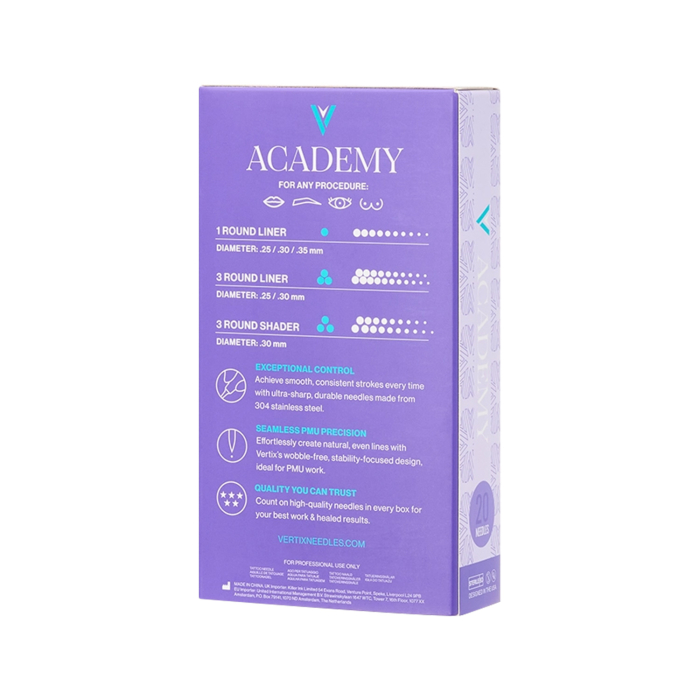 Box of 20 Vertix Academy Cartridges Round Liner Long Taper