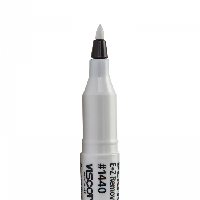 Mini pennarello per pelle Viscot EZ con inchiostro rimovibile - Bianco