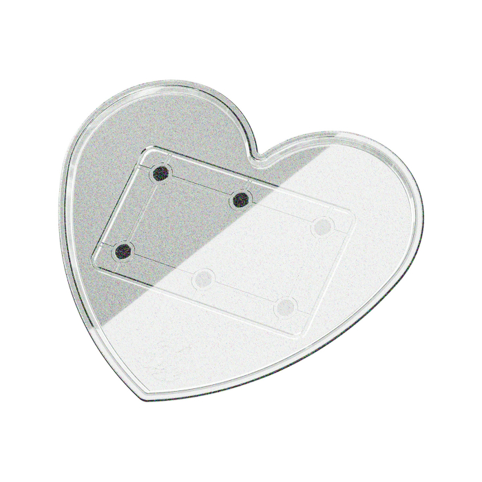Top vassoio Ghost Heart Glitter - Sistema completo portatile per vassoio carrello
