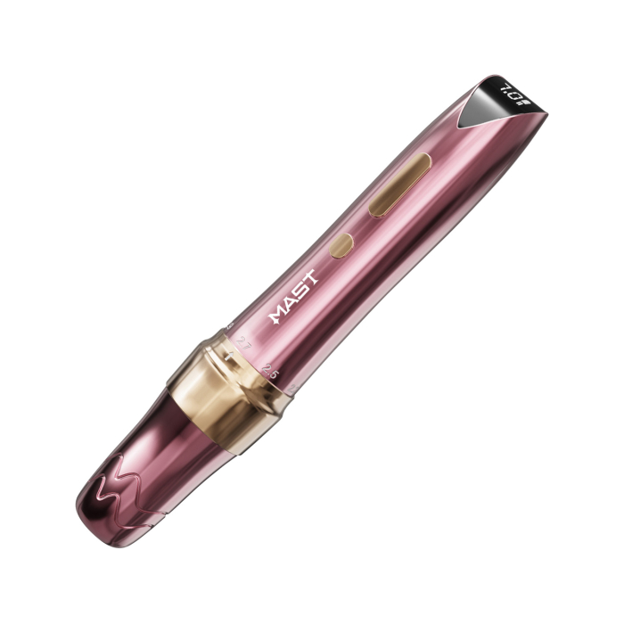 Macchina per tatuaggi Wireless PMU Dragonhawk Mast P60 - Rosa - Corsa regolabile