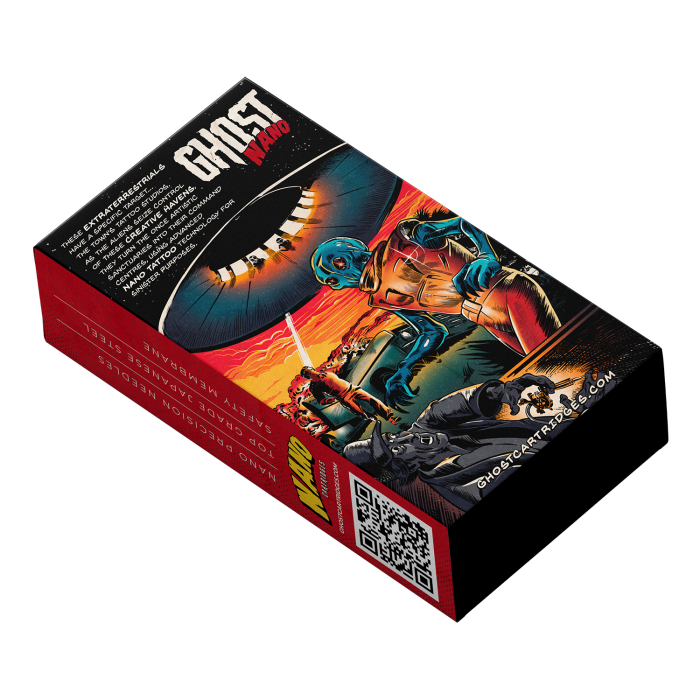 Scatola da 20 cartucce aghi Ghost Nano – Round Liner Long Taper