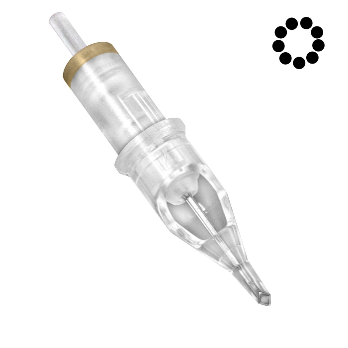 Confezione da 20 cartucce Magic Moon 0,35MM Diamond Round Shader Long Taper