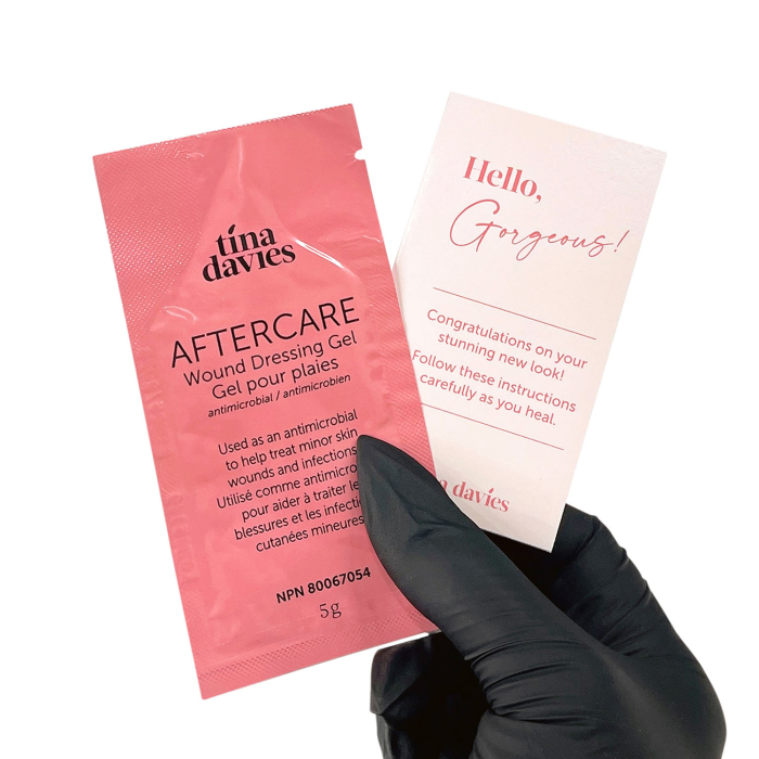 Scatola da 10 ustine di gel curativo Tina Davies Aftercare Healing gel (5g)