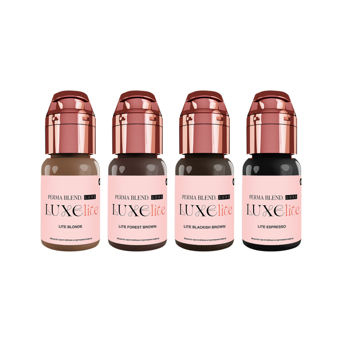 Inchiostro PMU Perma Blend Luxe Lite - Set di 4 flaconi da 15 ml