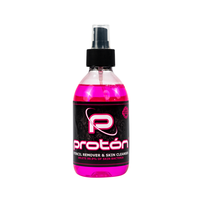 Proton - Rimuovi stencil e detergente per la pelle Rosa 250ml (8,5 oz)