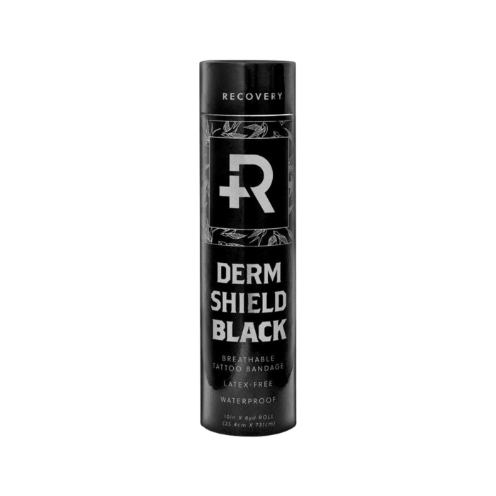 Recovery Derm Shield Protective Tattoo Film - 25 cm x 7.3 m - Black