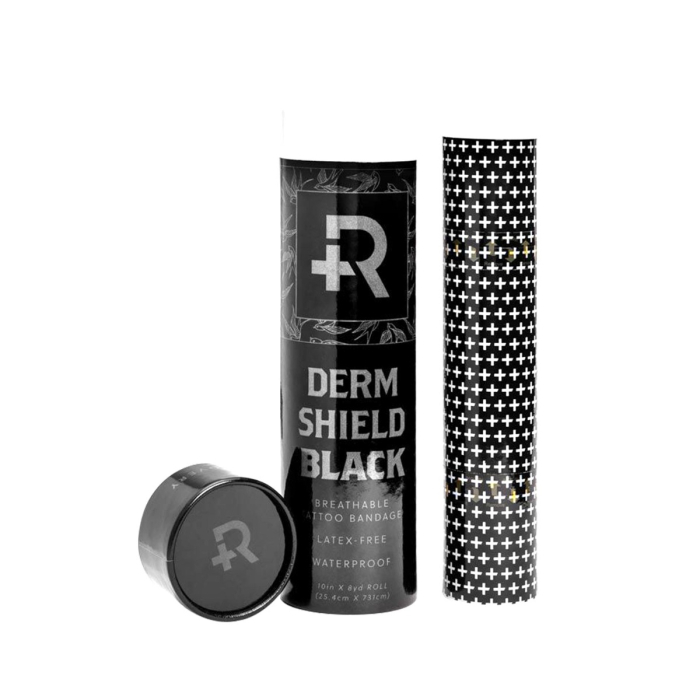 Recovery Derm Shield Protective Tattoo Film - 25 cm x 7.3 m - Black