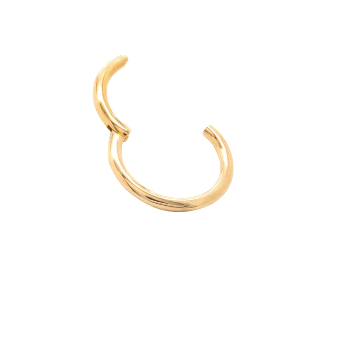 Anello con clicker semplice Tilum in oro 14kt