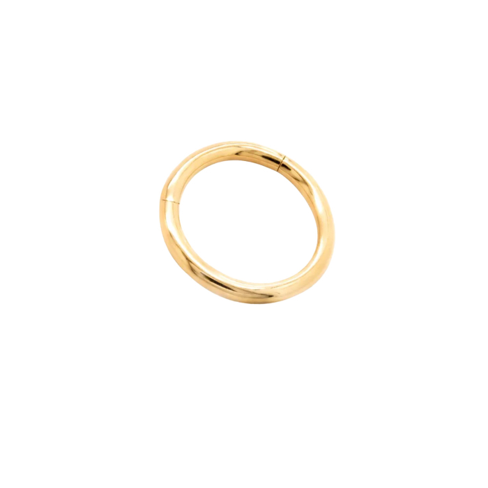 Anello con clicker semplice Tilum in oro 14kt