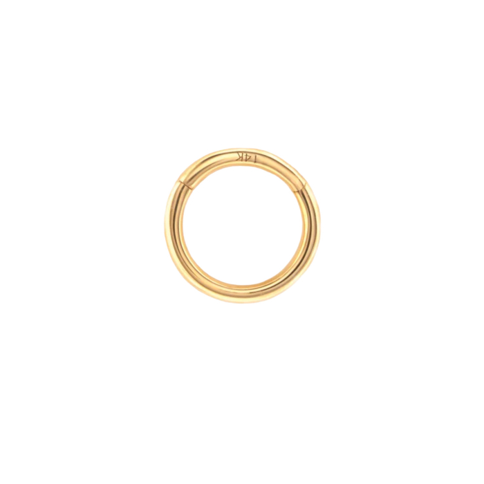 Anello con clicker semplice Tilum in oro 14kt