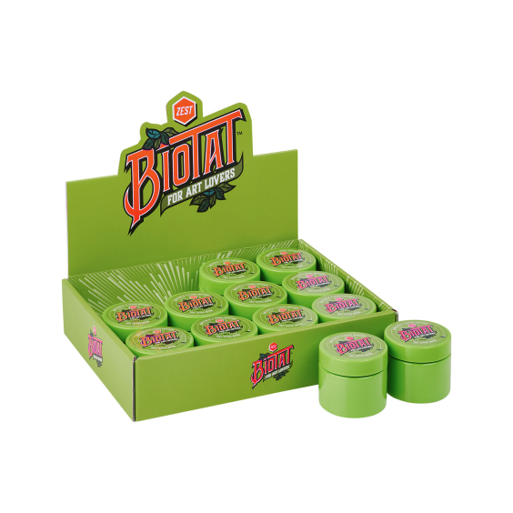 Scatola da 12 BIOTAT Tattoo Zest Soft Butter 50 ml (Espositore da Studio)