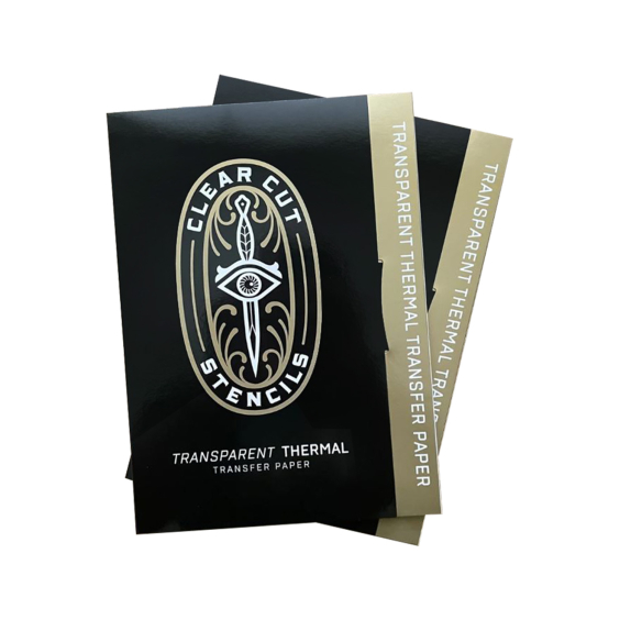 Scatola da 25 stencil trasparenti - Carta termica trasparente A4 (8,5 x 11")