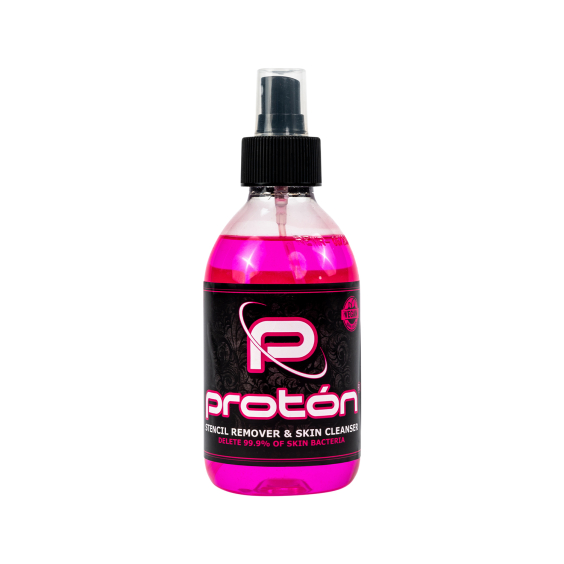 Proton - Rimuovi stencil e detergente per la pelle Rosa 250ml (8,5 oz)