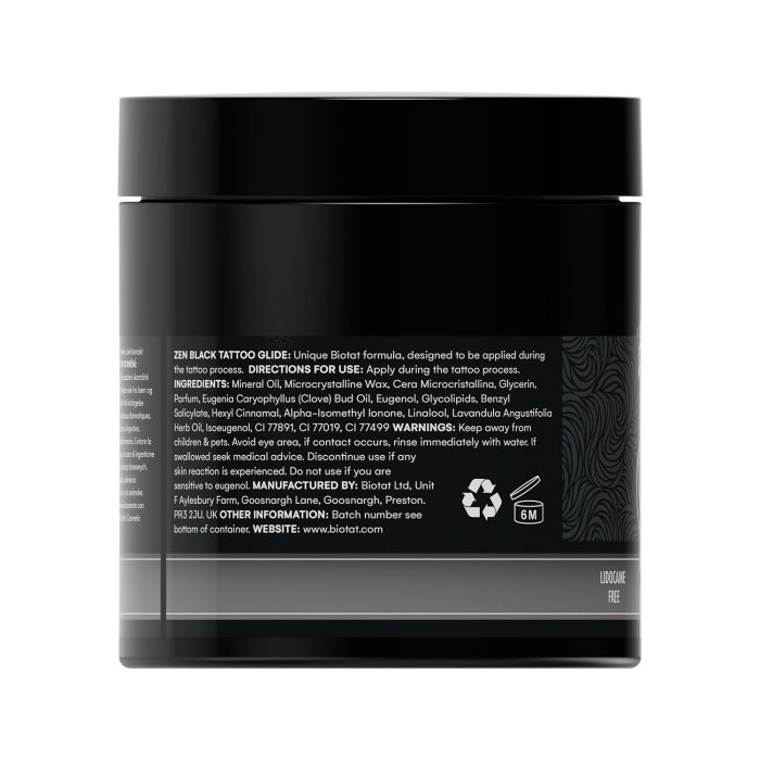 BIOTAT Tattoo Glide Anestetico Zen Nero