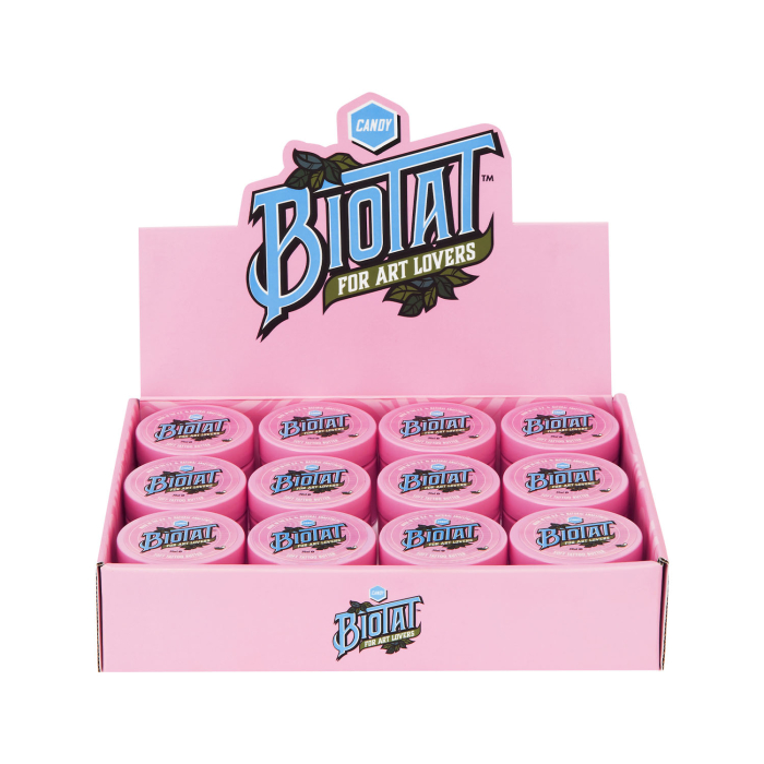 Scatola da 12 BIOTAT Tattoo Candy Soft Butter 50 ml (Espositore da Studio)