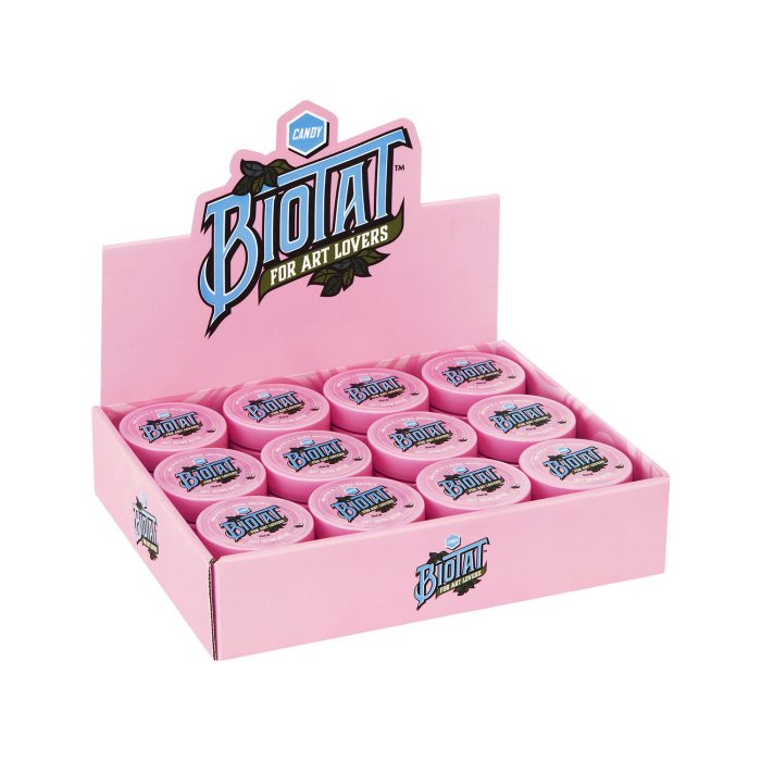 Scatola da 12 BIOTAT Tattoo Candy Soft Butter 50 ml (Espositore da Studio)