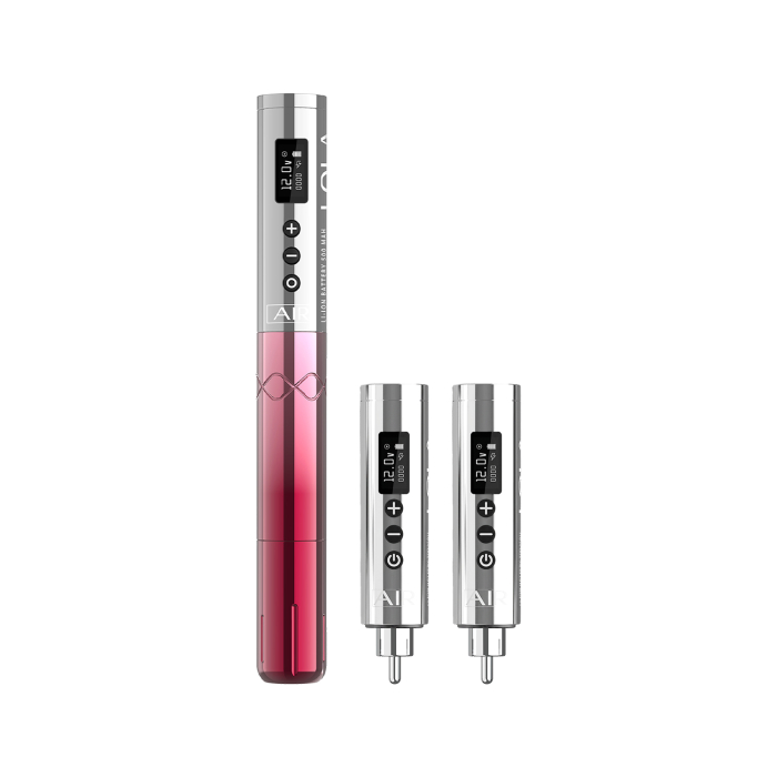 Macchina PMU wireless EZ Lola Air con due batterie aggiuntive - Silver & Pink Gradient