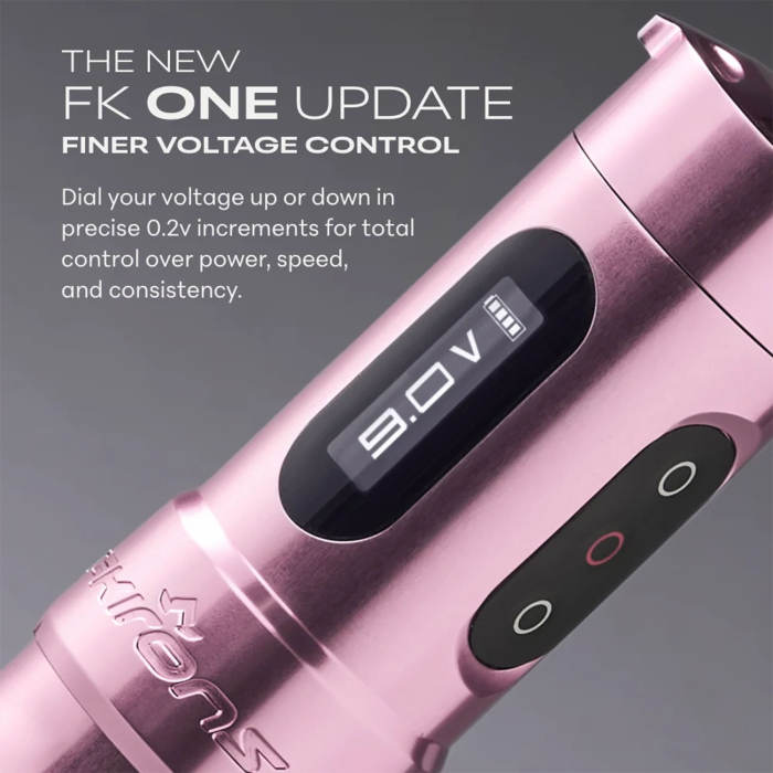 Macchinetta per tatuaggi FK Irons One Update - Pop Pink