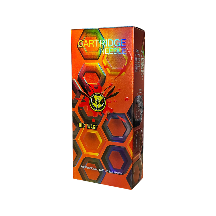 Scatola da 20 cartucce per aghi Big Wasp Energy - Round Shader - Long Taper