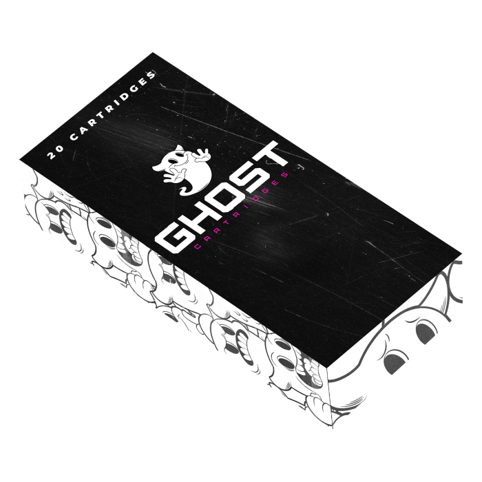 Box of 20 Ghost Pink Needle Cartridges - Stipple Shader Long Taper