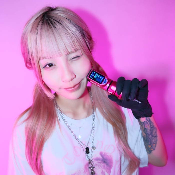 Macchina per tatuaggi wireless Magus - Rosa