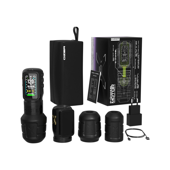 Macchina per tatuaggi wireless Ozer X Channel - Nero