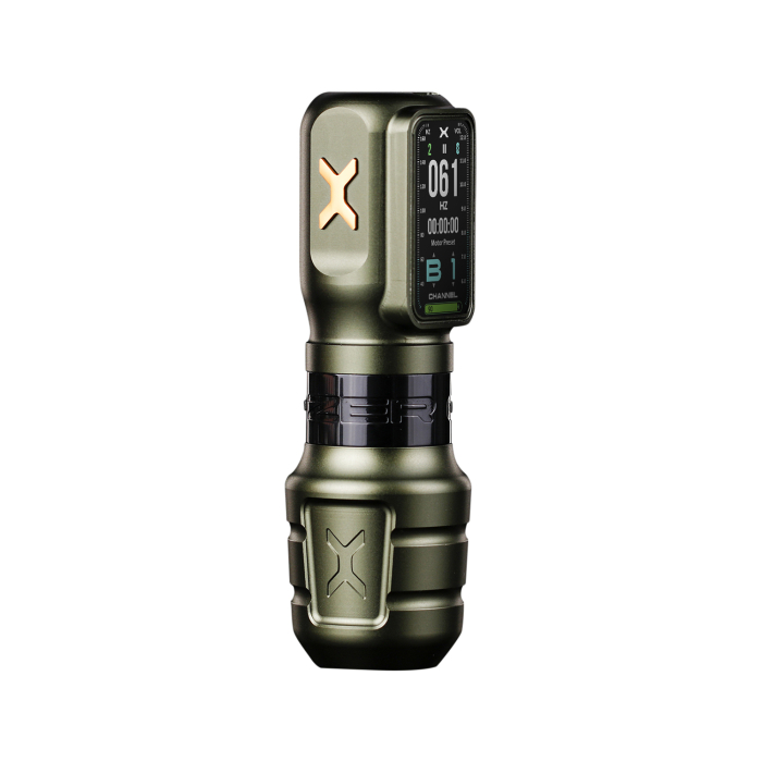 Macchina per tatuaggi wireless Ozer X Channel - Verde