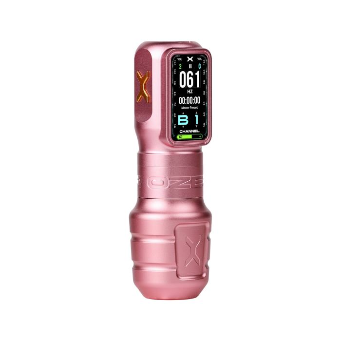 Macchina per tatuaggi wireless Ozer X Channel - Pink