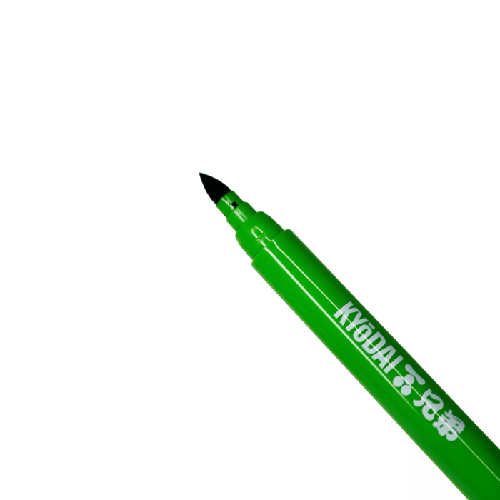 Confezione da 5 pennarelli a punta rigida Kyodai Firm Tip Brush Pen - Verde Midori