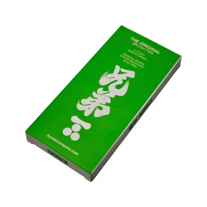 Confezione da 5 pennarelli a punta rigida Kyodai Firm Tip Brush Pen - Verde Midori
