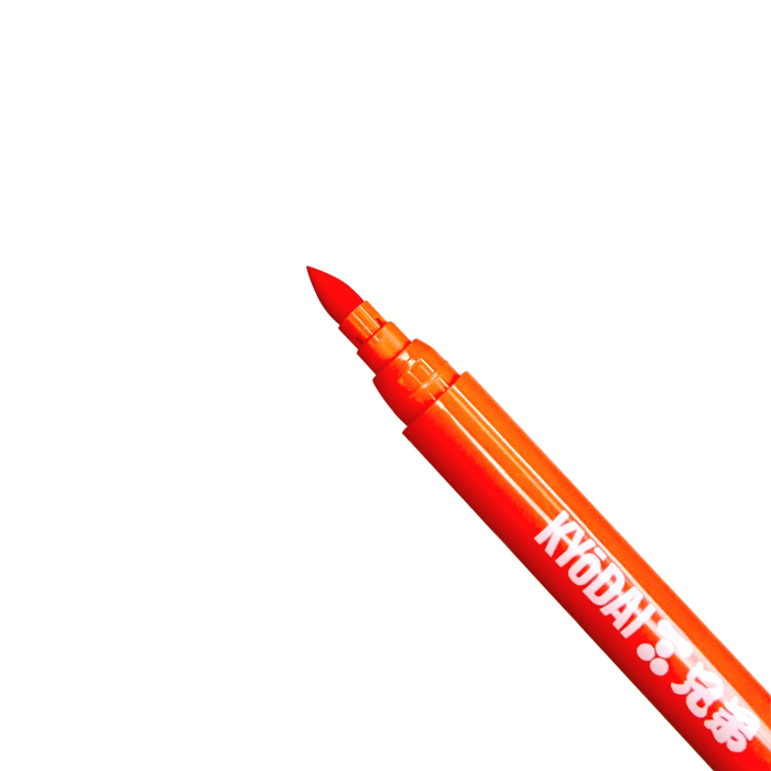 Confezione da 5 pennarelli a punta rigida Kyodai Firm Tip Brush Pen - Vermillion Kyodai