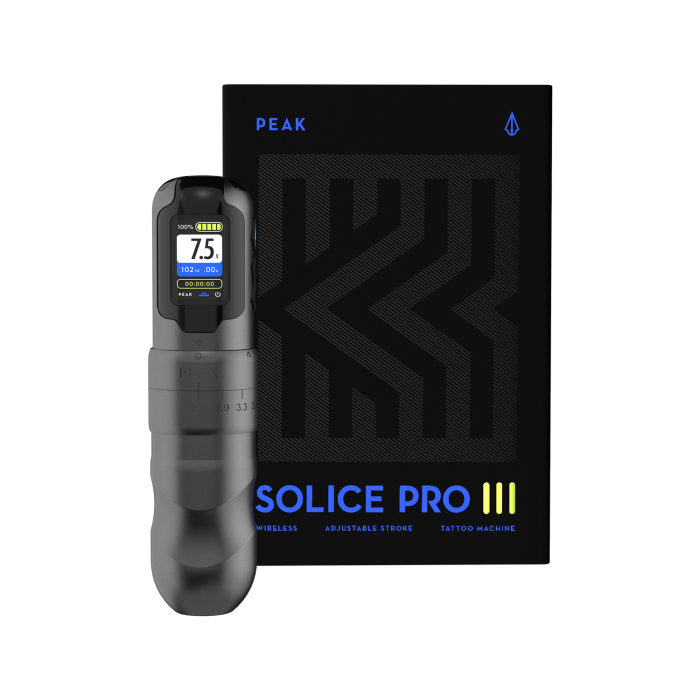 Macchina per tatuaggi a penna Peak Solice Pro V3 - Charcoal