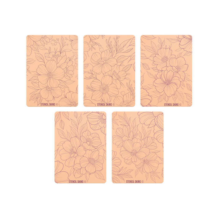 Set di 5 cuscinetti in pelle sintetica prestampata Skins® - Extra Soft