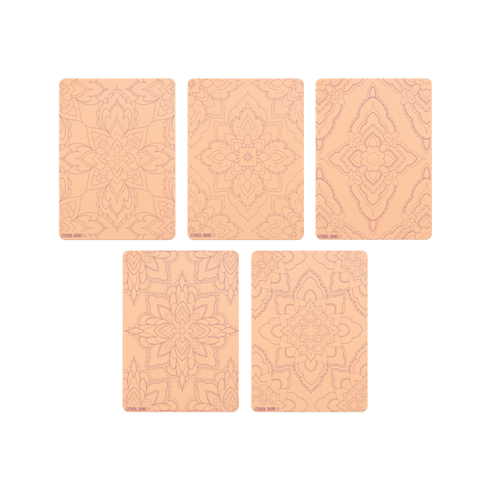 Set di 5 cuscinetti in pelle sintetica prestampata Skins® - Extra Soft