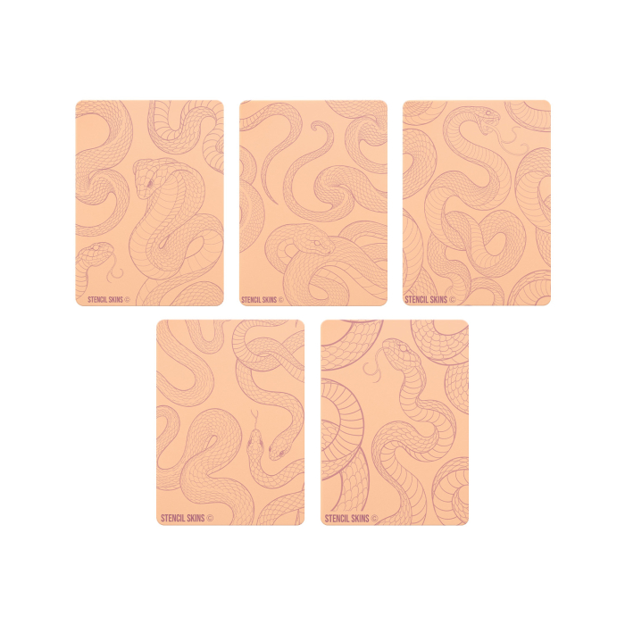 Set di 5 cuscinetti in pelle sintetica prestampata Skins® - Extra Soft